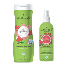 Attitude Little Leaves Watermelon Cocos Hair Set