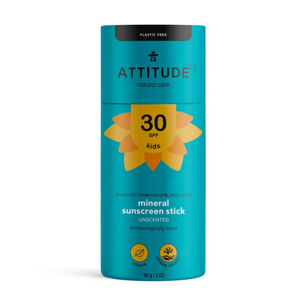 Attitude Sunly Zonnebrand SPF 30 Plastic Free - 60gr