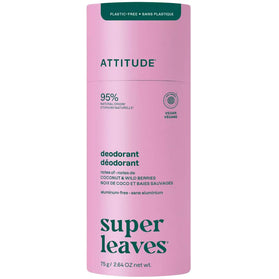 Attitude Super Leaves Natural Deodorant Coconut & Wild Berries - 75gr