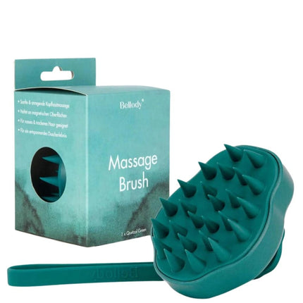 Bellody Hoofdhuid Massageborstel - Quetzal Green