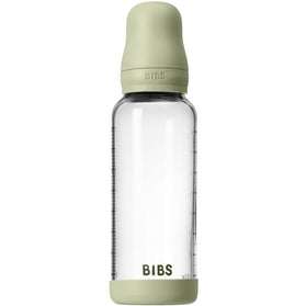 BIBS Glass Baby Bottle Round Siliconen Medium Flow - 240ml