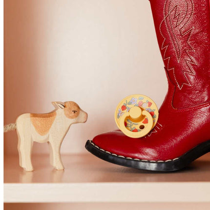 BIBS Strawberries and Cream - Pale Butter Mix Fopspenen