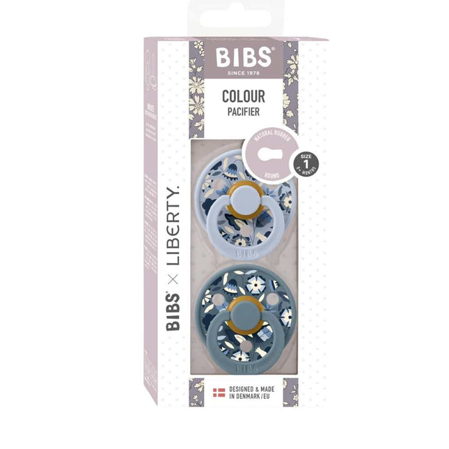 BIBS x Liberty  Bobo Latex  - Dusty Blue Mix Spenen