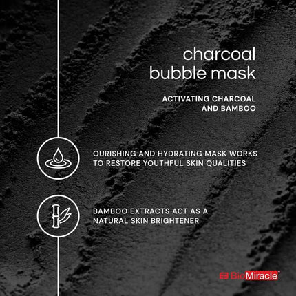 BioMiracle Charcoal Bubble Mask - 3pcs