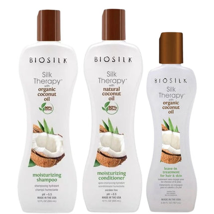 Biosilk Coconut Oil Treatment Set - 2x355+167ml
