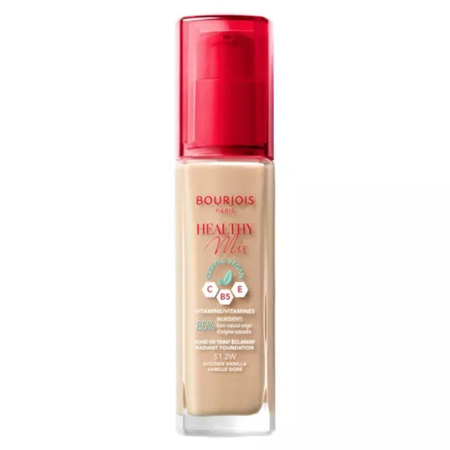 Bourjois Healthy Mix Clean Vegan Foundation - 51.2W GOLDEN VANILLA