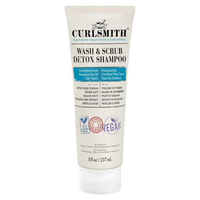 Curlsmith Wash Scrub Detox Shampoo Tube - 237ml