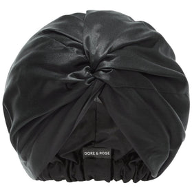 Dore & Rose Premium Silk Bonnet Black