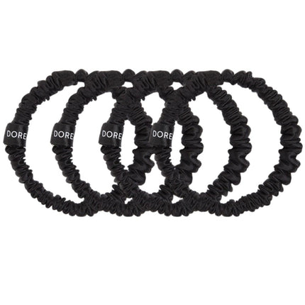 Dore & Rose Scrunchie Set Black - 4x1cm