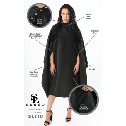 Essel The Hands Out Kapmantel - Zwart