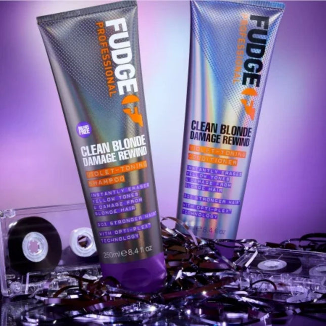 Fudge Clean Blonde Damage Rewind Violet Shampoo - 1000ml