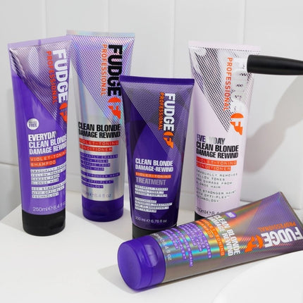 Fudge Everyday Clean Blonde Damage Rewind Violet Set - 2x250ml
