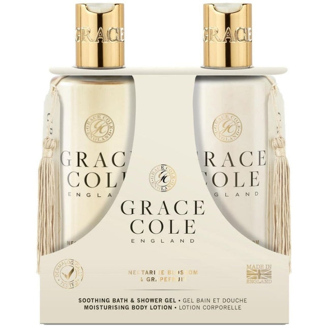 Grace Cole Nectarine Blossom & Grapefruit Body Care Duo - 300+300ml