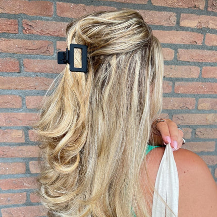 Haarspullen Haarklem midi zwart - 5cm