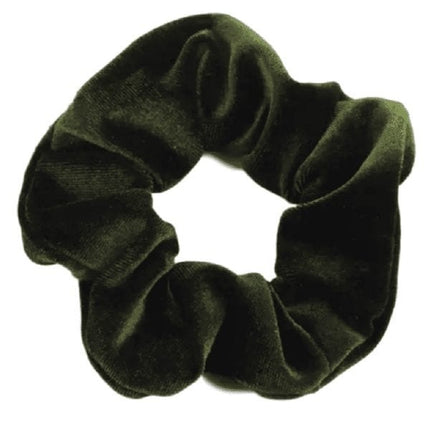 Haarspullen Scrunchie Velvet Donkergroen