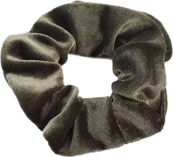 Haarspullen Scrunchie Velvet Groen