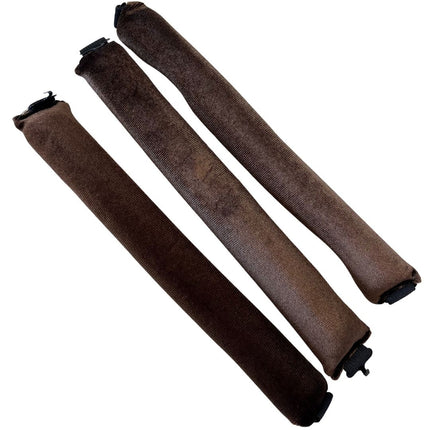 Haarspullen Velvet Heatless Curls Brown - 3pcs