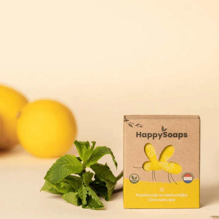 HappySoaps Anti-Insect Bar Citronella & Krachtige Munt - 2 x 20g