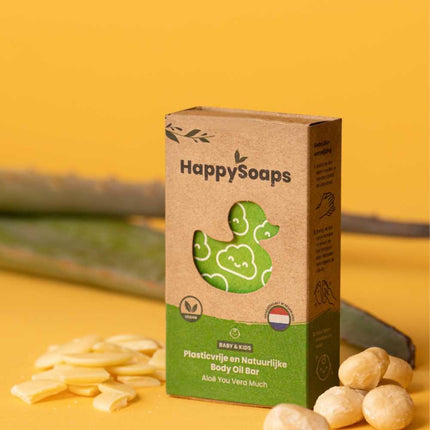 HappySoaps Baby & Kids Oil Bar Aloe You Vera Much - 80g