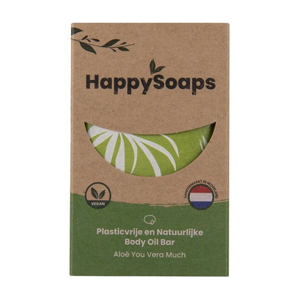 HappySoaps Body Oil Bar Aloe Vera You Much - 70g