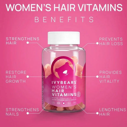 Ivybears Hair Vitamins voor Vrouwen - 60st