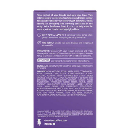 Lee Stafford Bleach Blondes Purple Toning Hot Shots - 4x 15ml