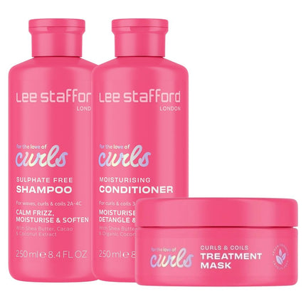 Lee Stafford For The Love Of Curls XL Set - 250ml+250ml+200ml