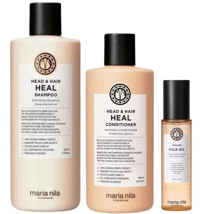 Maria Nila Head & Hair Heal Luxe Set - 350+300+100ml