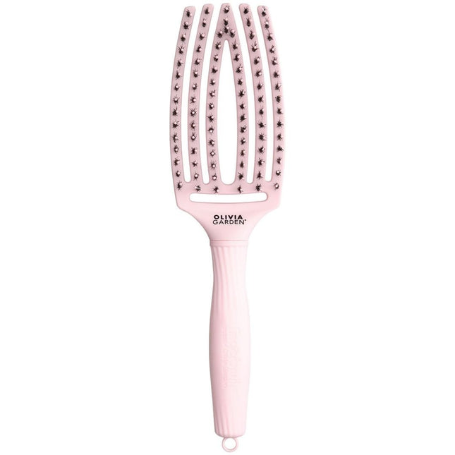 Olivia Garden Finger Brush Combo Medium Pastel Pink Haarborstel - Medium
