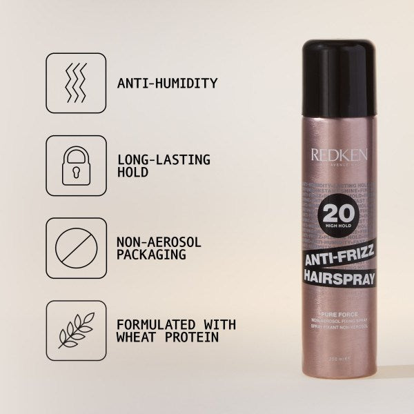 Redken Anti-Frizz Pure Force 20 Hairspray - 250ml