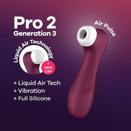 Satisfyer Pro 2 Generation 3 App Controlled - Wine Red