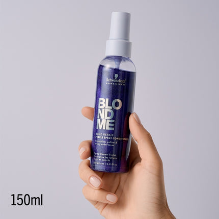 Schwarzkopf BlondMe Bond Repair Purple Spray Conditioner - 150ml