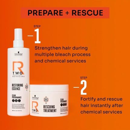 Schwarzkopf R-Two Prepare + Rescue Set - 400+200ml