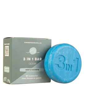 ShampooBars 3-in-1 Bar Ocean Haar, Lichaam en Gezicht - 60g