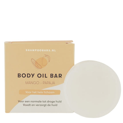 ShampooBars Body Oil Bar Mango Papaja Normale tot Droge huid - 45g
