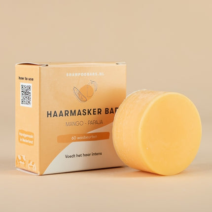 ShampooBars Haarmasker Bar Mango Papaja Extra Voedend - 45g