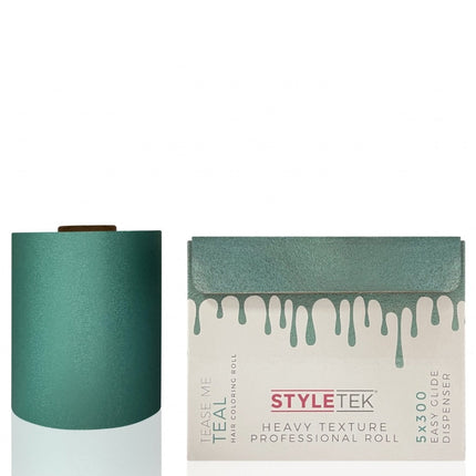 Styletek Tease Me Teal Heavy Texture Folie Rol - 100M