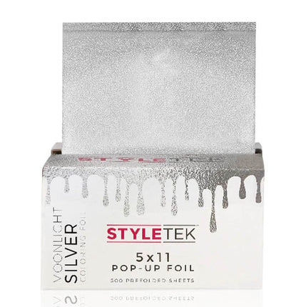 Styletek Voorgevouwen 5x11 Pop Up Moonlight Silver Folie - 500 stuks
