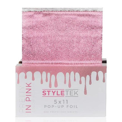Styletek Voorgevouwen 5x11 Roze Pop Up Folie - 500st