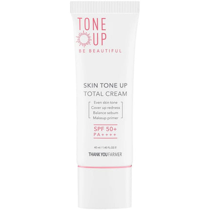 Thank You Farmer Skin Tone Up Total Cream SPF50+ PA++++ - 40ml