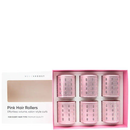 Veganboost Hair Rollers Pink