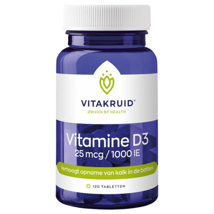 Vitakruid Vitamine D3 25 mcg / 1000 IE - 120pcs