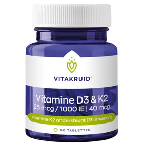 Vitakruid Vitamine D3 & K2 25mcg | 40mcg - 90pcs