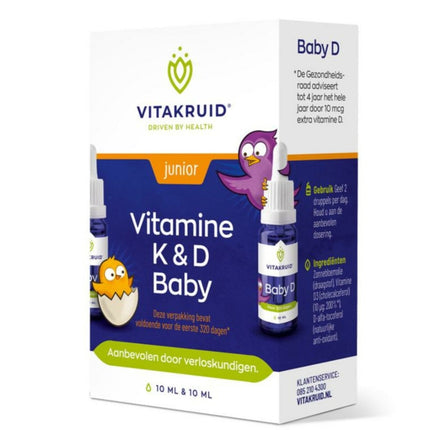 Vitakruid Vitamine K & D Baby - 2x10ml