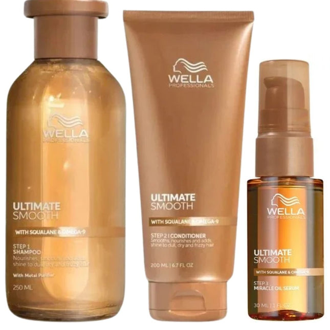 Wella Ultimate Smooth Trio Set - 250+200+30ml