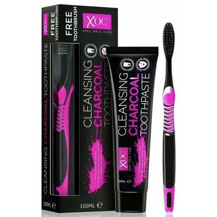 XOC Cleansing Charcoal Tandpasta + gratis tandenborstel - 100ml