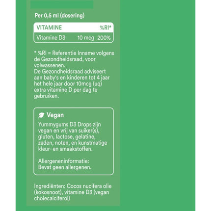 Yummygums Kids Vitamine D3 Drops - 50ml