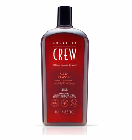 American Crew Classic 3-in-1 Shampoo, Conditioner & Body Wash