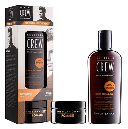 American Crew Daily Shampoo & Pomade Set - 250+85ml