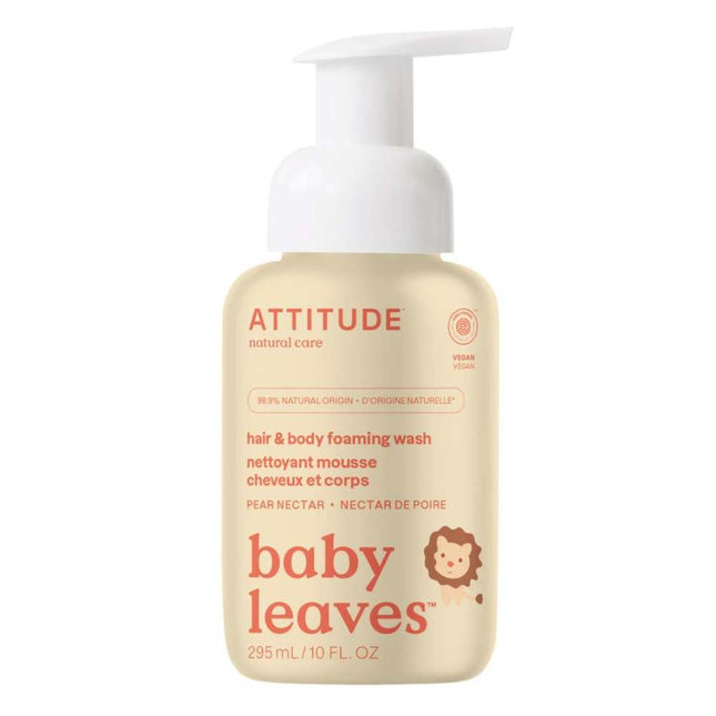 Attitude Baby Leaves 2 in 1 Peer Nectar Foaming Wash - 295ml